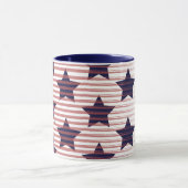 US Flagge 4. Juli Amerika Chic Tasse (Zentrum)
