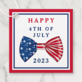 US Flagge 4. Juli Geschenkanhänger (Vorderseite)