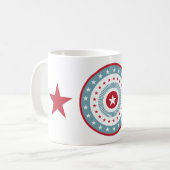US Flagge 4. Juli Kaffee Tasse (Vorderseite Links)