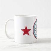 US Flagge 4. Juli Kaffee Tasse (Links)