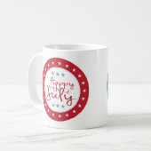 US Flagge 4. Juli Kaffee Tasse (Vorderseite Links)