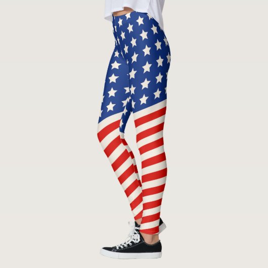 US Flagge 4. Juli Leggings (Links)
