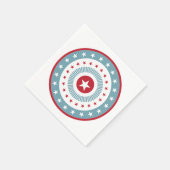 US Flagge 4. Juli Paper Napkin Set Serviette (Ecke)