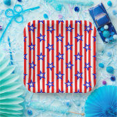 US Flagge 4. Juli Papierplatte Pappteller (Party)