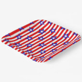 US Flagge 4. Juli Papierplatte Pappteller (Gewinkelt)