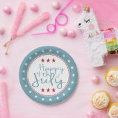 US Flagge 4. Juli PartyPaper Plate Pappteller (Party)