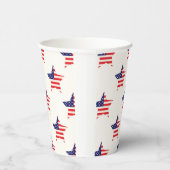 US Flagge 4. Juli Patriotisch Pappbecher (Rechts)