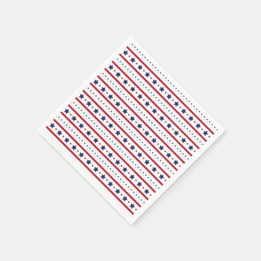 US Flagge 4. Juli Serviette (Ecke)