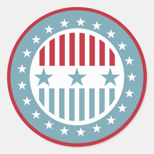 US Flagge 4. Juli Stickers (Vorderseite)