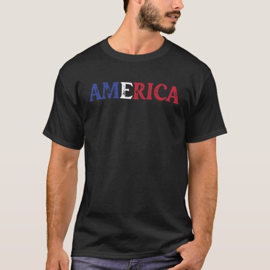 US-Flagge 4. Juli T-Shirt (Vorderseite)
