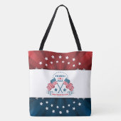 US Flagge 4. Juli Tote Bag Tasche (Rückseite)