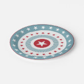 US Flagge 4. von Platte Julis PartyPaper Pappteller (Schrägansicht)