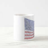 US-Flagge - abgenutzt Kaffeetasse (Mittel)
