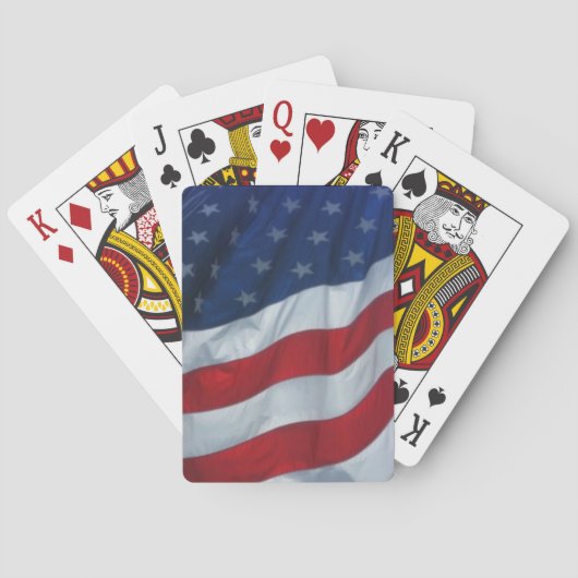 US-Flagge - alte Spielkarten (Rückseite)