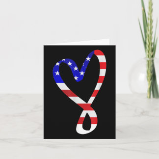 US-Flagge American Patriotic Heart Armed Forces Me Karte