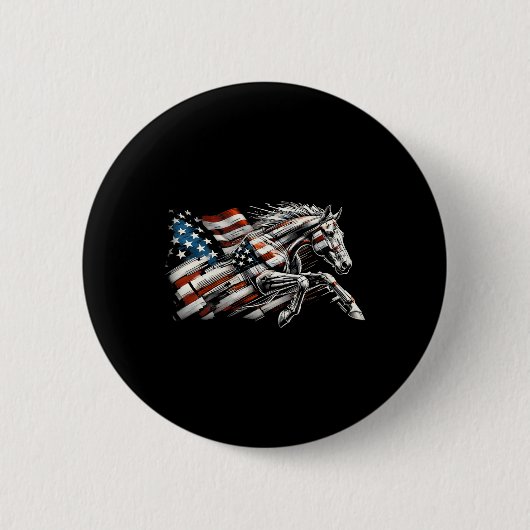 US-Flagge American Quarter Lover Button (Vorderseite)