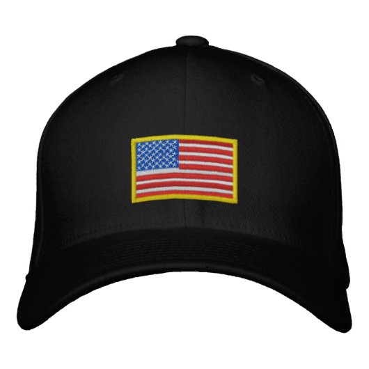 US-Flagge - Amerika Bestickte Kappe (Vorderseite)