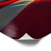 US Flagge, amerikanische FLAG, alte Herrlichkeit Poster (Ecke)