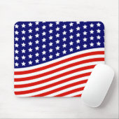 US Flagge-amerikanische Flagge am 4. Juli Mousepad (Mit Mouse)