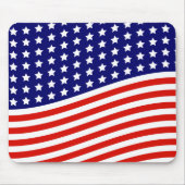 US Flagge-amerikanische Flagge am 4. Juli Mousepad (Vorne)