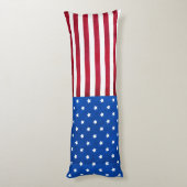 US Flagge-Amerikanische Flagge Seitenschläferkissen (Rückseite (Vertikal))