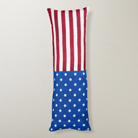 US Flagge-Amerikanische Flagge Seitenschläferkissen (Rückseite (Vertikal))