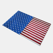 US Flagge-Amerikanische Flagge von Shirley Taylor Fußmatte (Schrägansicht)