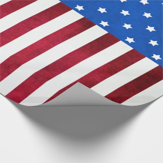 US Flagge-Amerikanische Flagge von Shirley Taylor Geschenkpapier (Ecke)