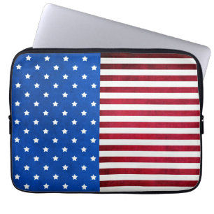 US Flagge-Amerikanische Flagge von Shirley Taylor Laptopschutzhülle