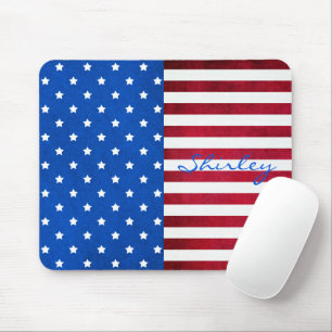 US Flagge-Amerikanische Flagge von Shirley Taylor Mousepad
