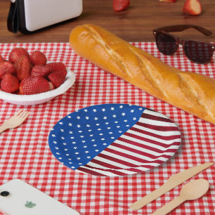US Flagge-Amerikanische Flagge von Shirley Taylor Pappteller