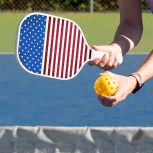 US Flagge-amerikanische Flagge von Shirley Taylor Pickleball Schläger