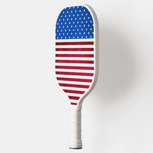 US Flagge-amerikanische Flagge von Shirley Taylor Pickleball Schläger (Links)