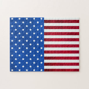 US Flagge-Amerikanische Flagge von Shirley Taylor Puzzle