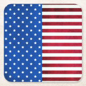 US Flagge-Amerikanische Flagge von Shirley Taylor Rechteckiger Pappuntersetzer (Vorderseite)