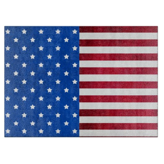 US Flagge-Amerikanische Flagge von Shirley Taylor Schneidebrett (Vorderseite)