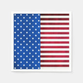 US Flagge-Amerikanische Flagge von Shirley Taylor Serviette (Vorderseite)