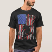 US-Flagge Amerikanischer Snowboard Snowboarder Fan T-Shirt (Vorderseite)