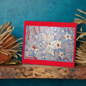US Flagge Angel Malerei Kunst Plaque Fotoplatte (Seite)