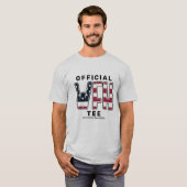US Flagge arbeiten von Zuhause Offiziell T-Shirt (Vorne ganz)