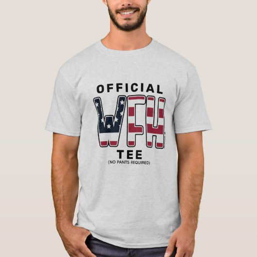 US Flagge arbeiten von Zuhause Offiziell T-Shirt (Vorderseite)