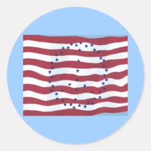 US Flagge - Aufkleber für das Zeichen des Friedens