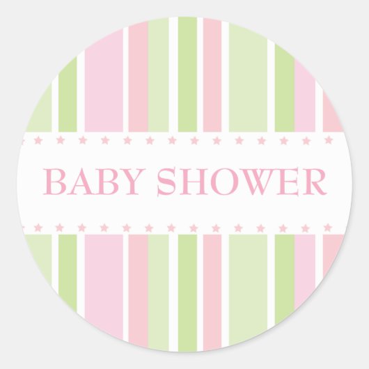 US Flagge-Aufkleber (rosa-grün) Runder Aufkleber (Vorderseite)