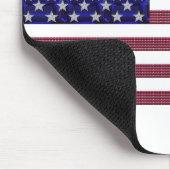 US-Flagge aus Edelsteinen Mousepad (Ecke)