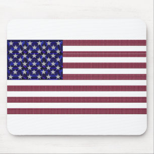 US-Flagge aus Edelsteinen Mousepad