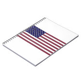 US-Flagge aus Edelsteinen Notizblock (Linke Seite)