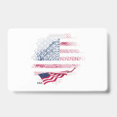 US-Flagge Ausweis (Rückseite)