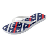 US Flagge Badesandalen (Schrägansicht)