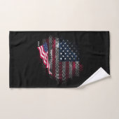 US-Flagge Badhandtuch Set (Handtuch)