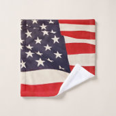 US-Flagge Badhandtuch Set (Waschlappen)